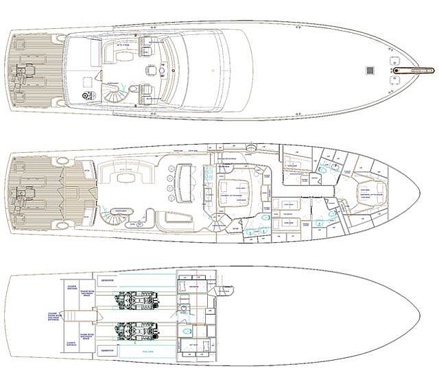 Sea Force IX Luxury Performance Sport Yacht 94.5 